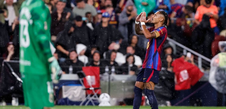 Raphinha's Hat-Trick Powers Barcelona to a 7-2 Triumph Over Racing Santander