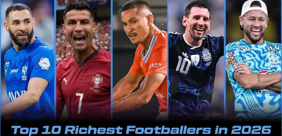 Top 10 Richest Active Footballers in 2026