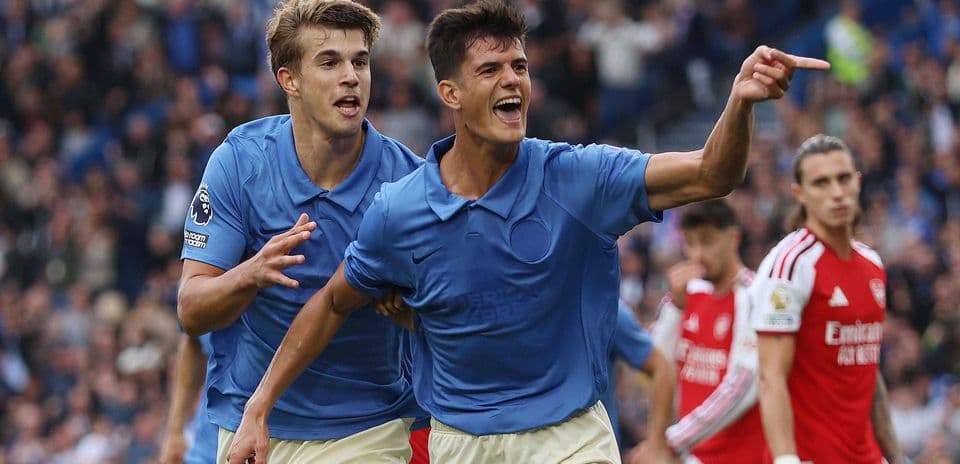 Chema Andres Revels in Stunning Brighton Debut Goal Against Arsenal