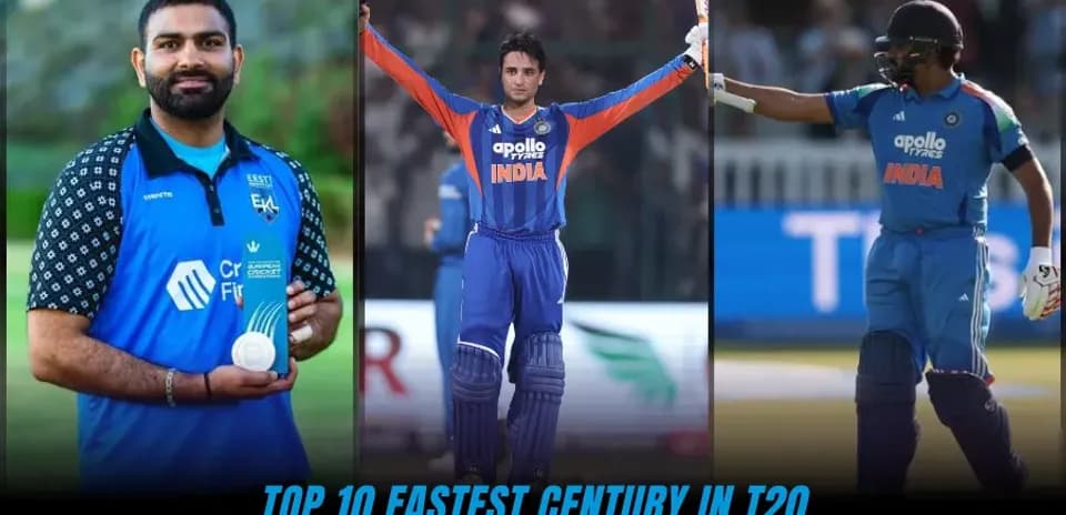 Top 10 Fastest Centuries in T20 International Cricket - Updated 2026