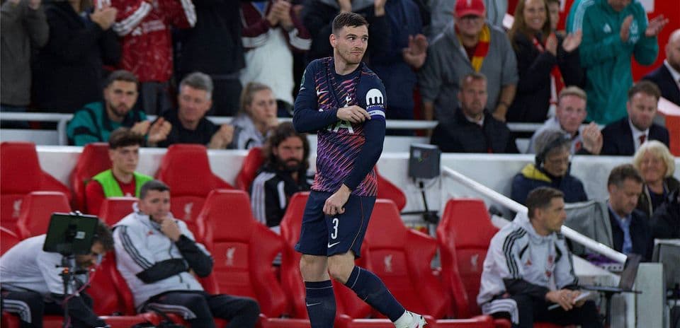 Liverpool Eliminates Tottenham from Carabao Cup with 3-1 Win, Andy Robertson Receives Emotional Welcome at Anfield