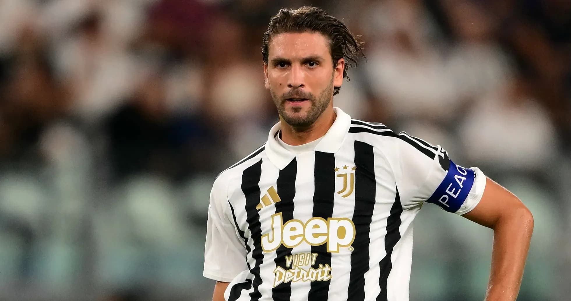 Player in Juventus kit during match action Player in Juventus kit during match action