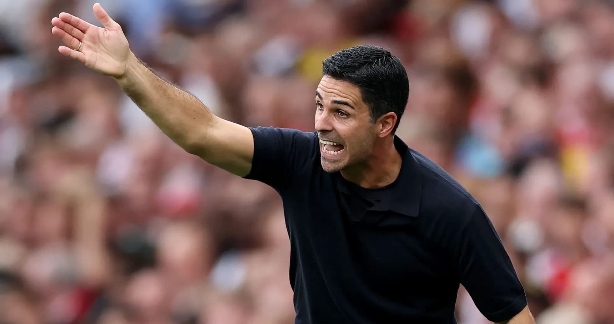 Manager gesturing during a football match Manager gesturing during a football match