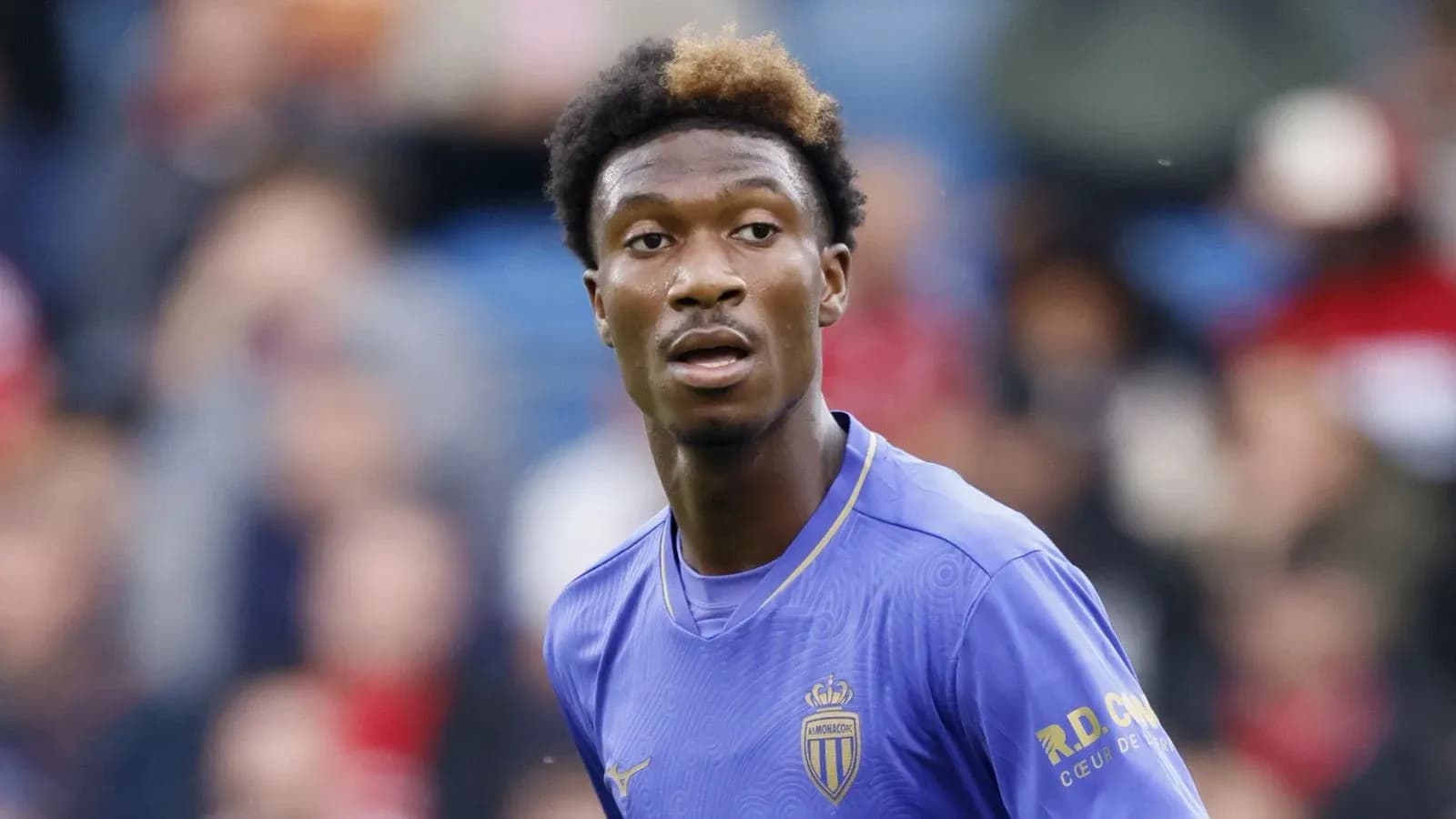 Player in Monaco jersey during match action Player in Monaco jersey during match action