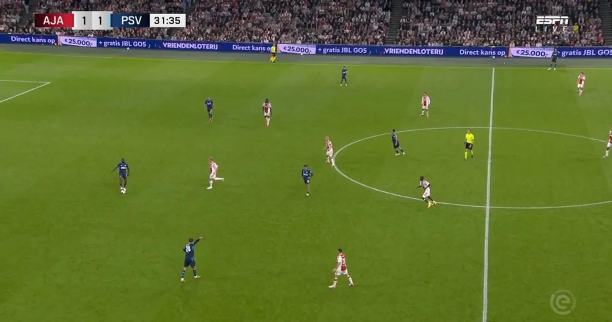 Ajax and PSV players in action during match Ajax and PSV players in action during match