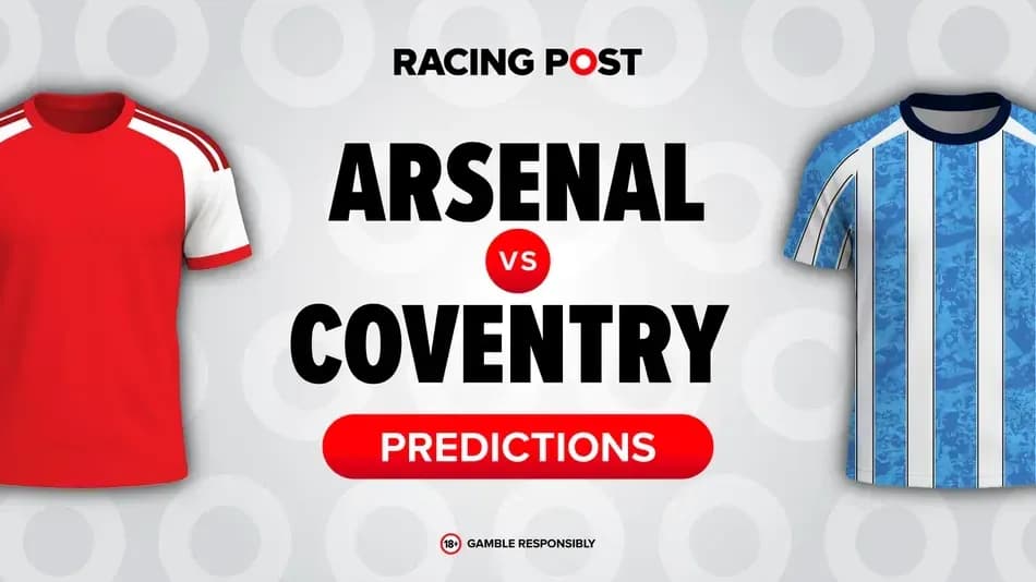 Arsenal vs Coventry match prediction graphic Arsenal vs Coventry match prediction graphic
