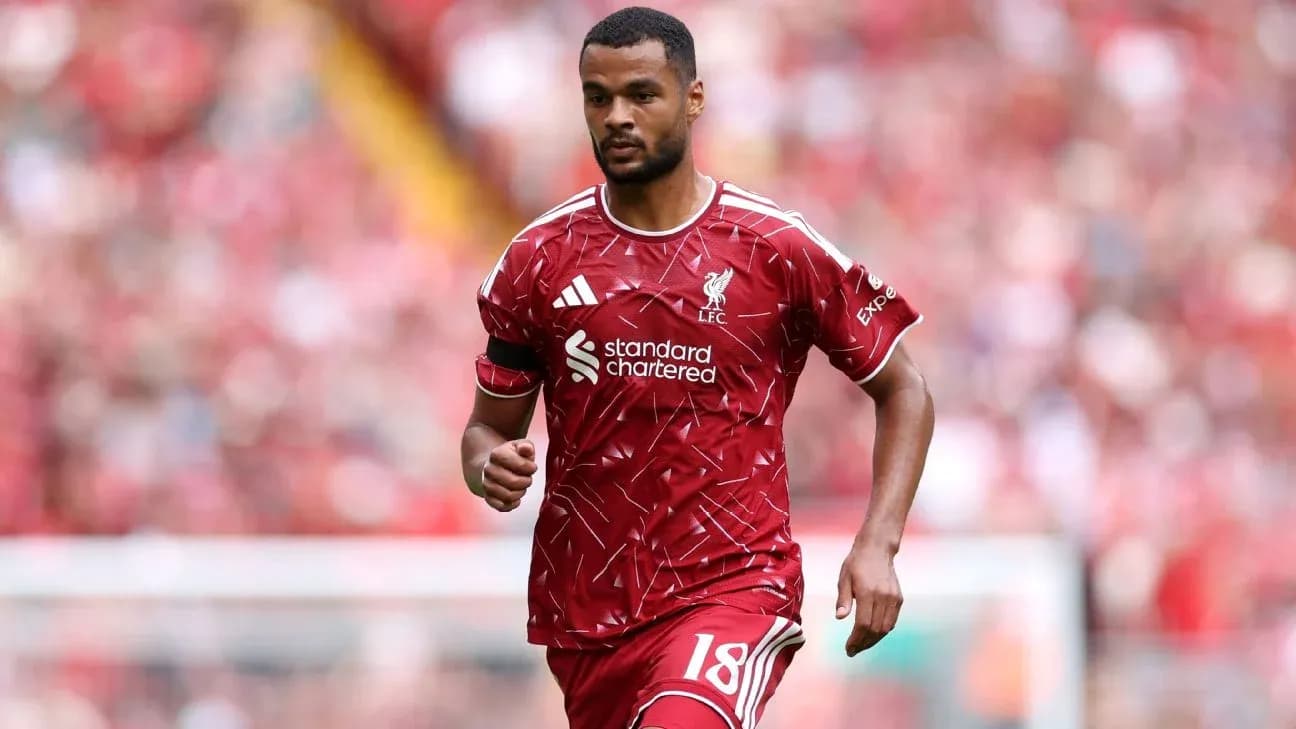 Player walking on the pitch in Liverpool kit Player walking on the pitch in Liverpool kit