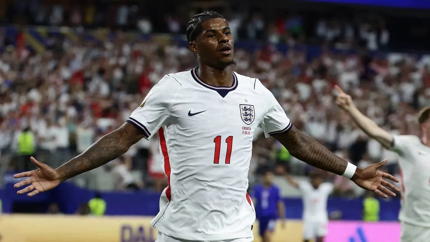 Player celebrating after scoring during a match Player celebrating after scoring during a match