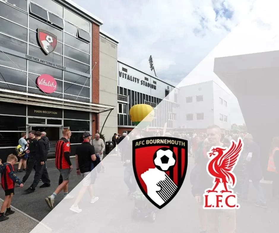 Fans arriving at Vitality Stadium for match Fans arriving at Vitality Stadium for match