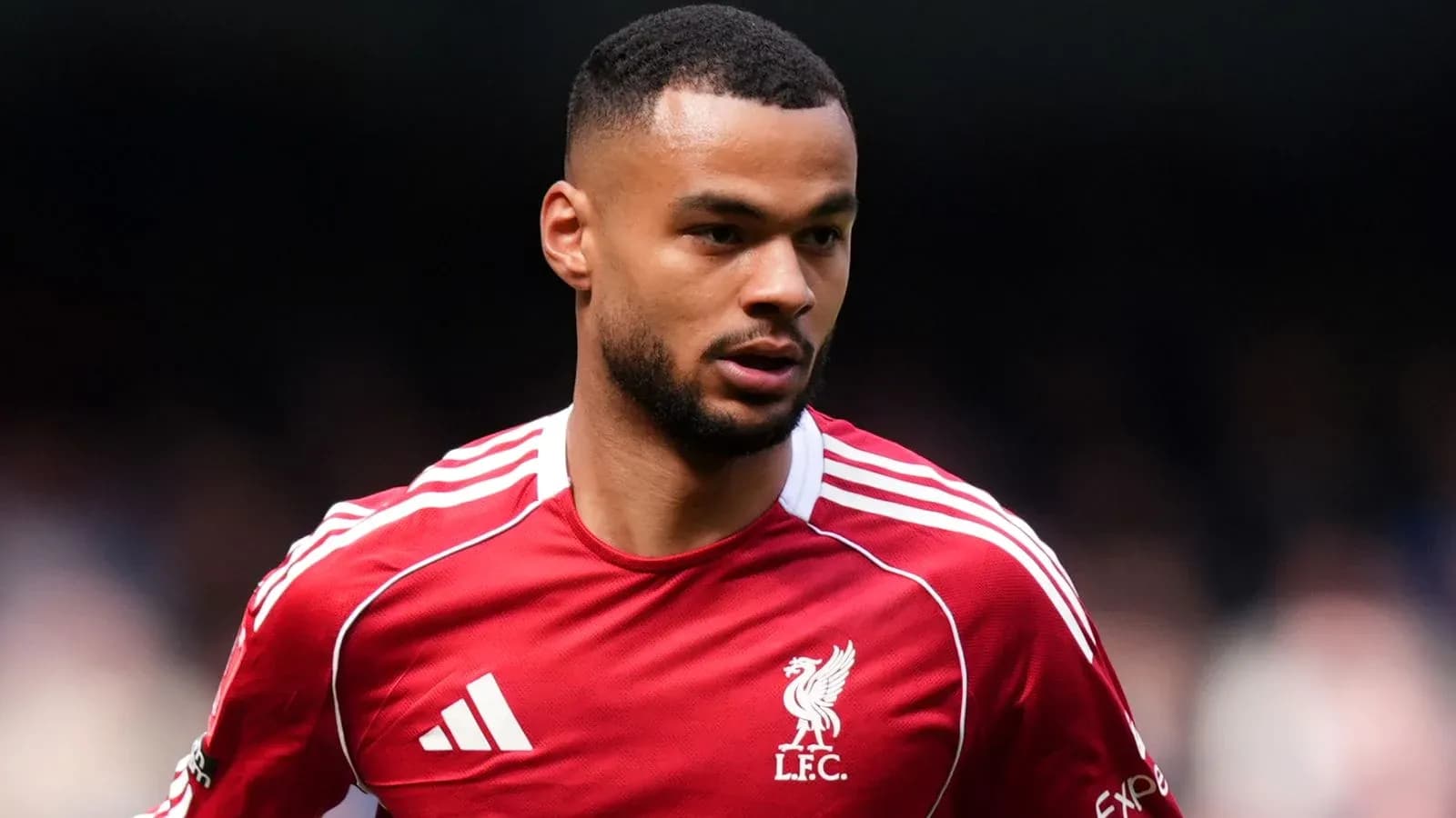 Player in Liverpool FC jersey during match Player in Liverpool FC jersey during match