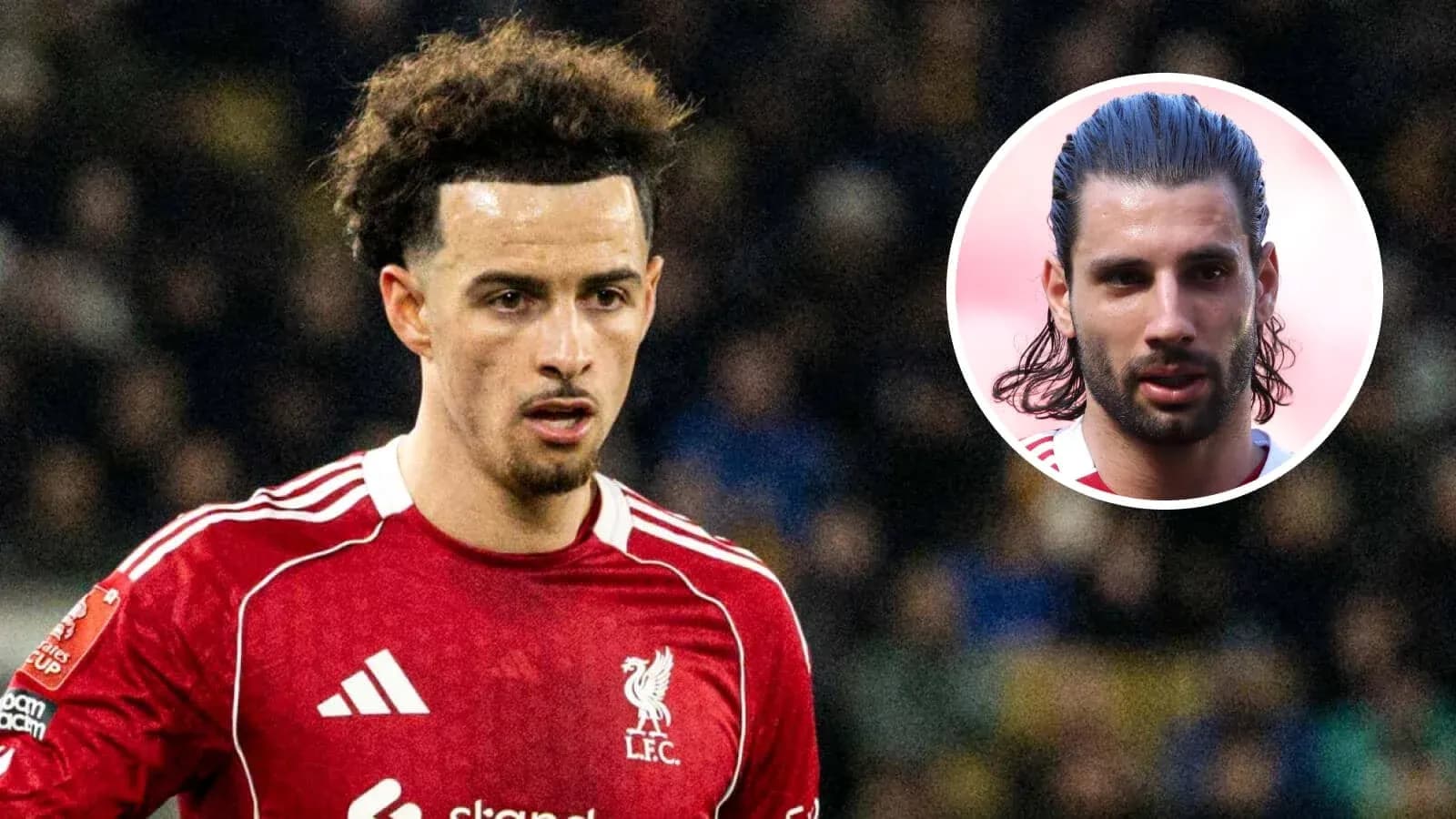 Liverpool player in red kit during match action Liverpool player in red kit during match action
