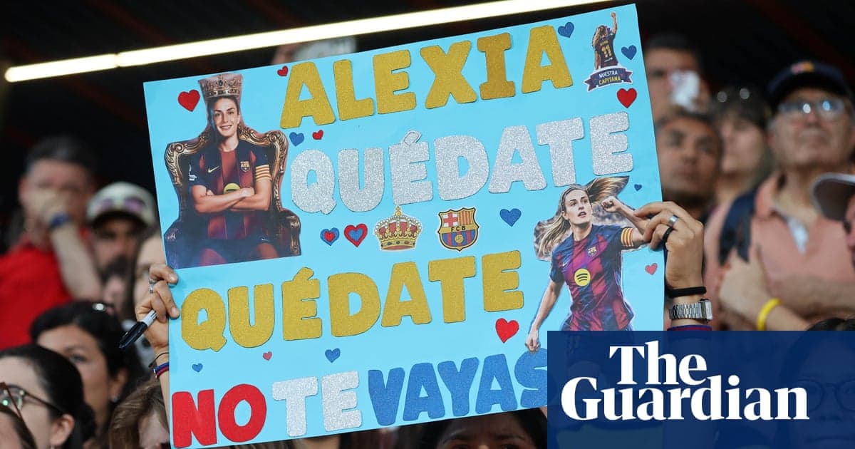 Fan holding sign supporting Alexia at match Fan holding sign supporting Alexia at match