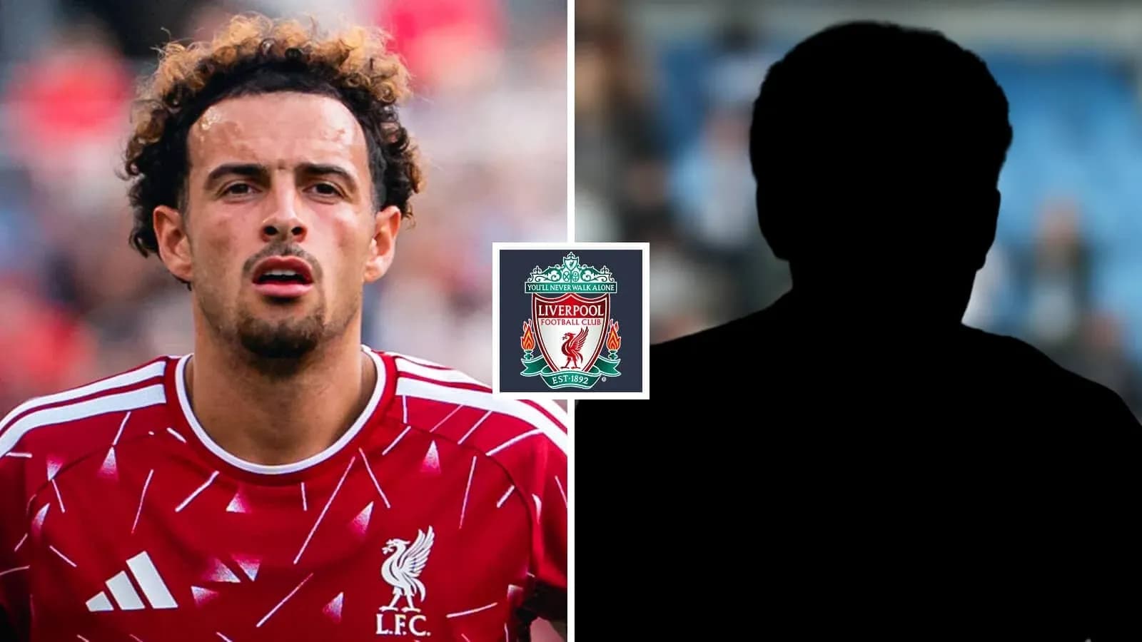 Liverpool player in red kit with blurred background Liverpool player in red kit with blurred background