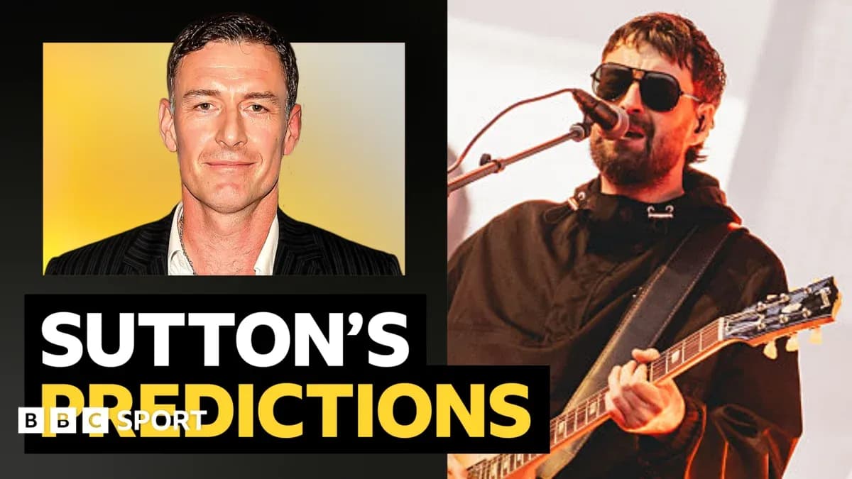 Two images: one of a man in a suit, one of a musician performing Two images: one of a man in a suit, one of a musician performing