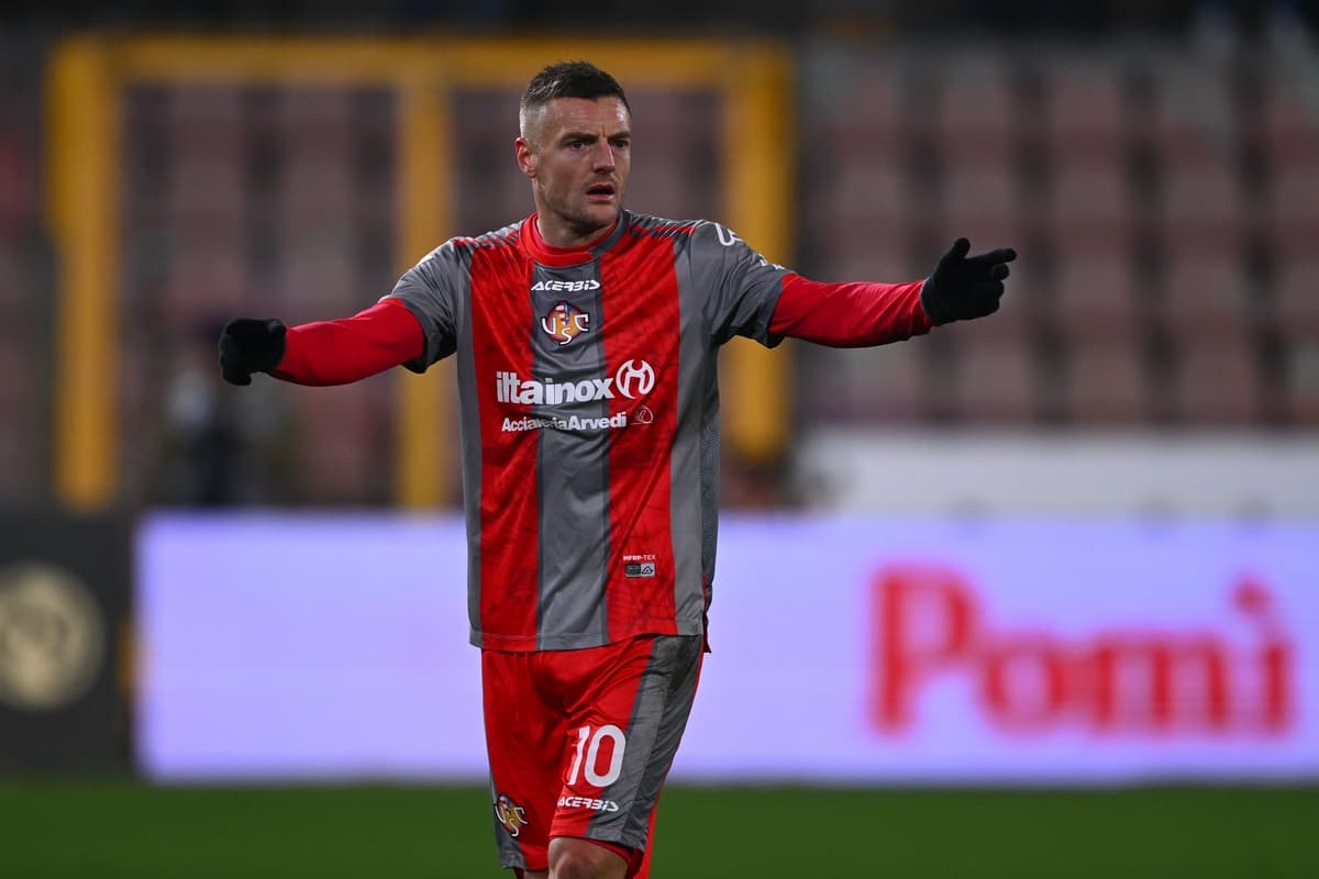 Player gesturing during a football match Player gesturing during a football match