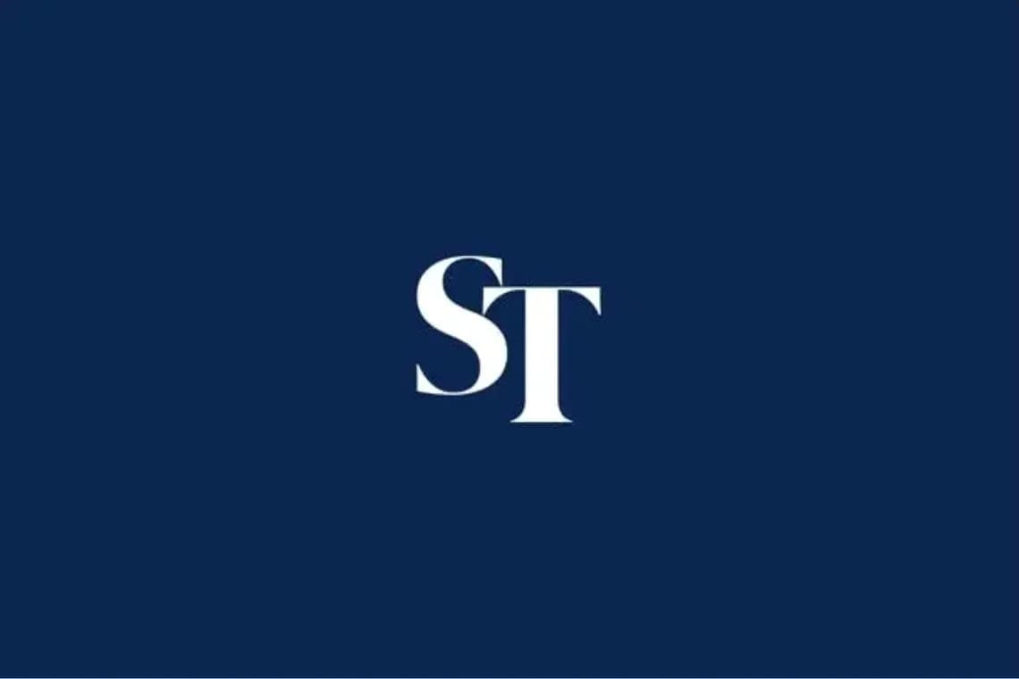 Logo featuring the letters S and T in white Logo featuring the letters S and T in white