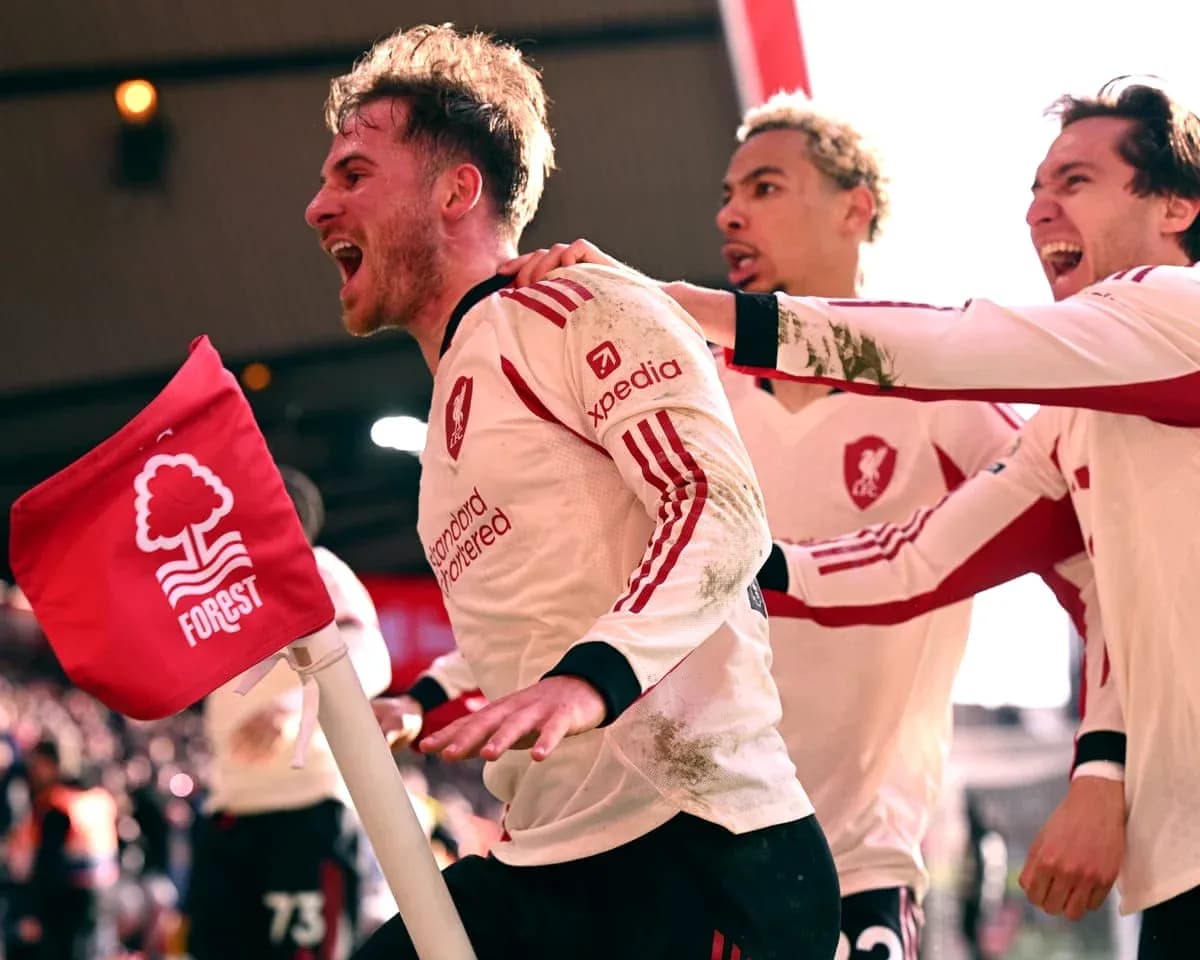 Players celebrating near corner flag during match Players celebrating near corner flag during match