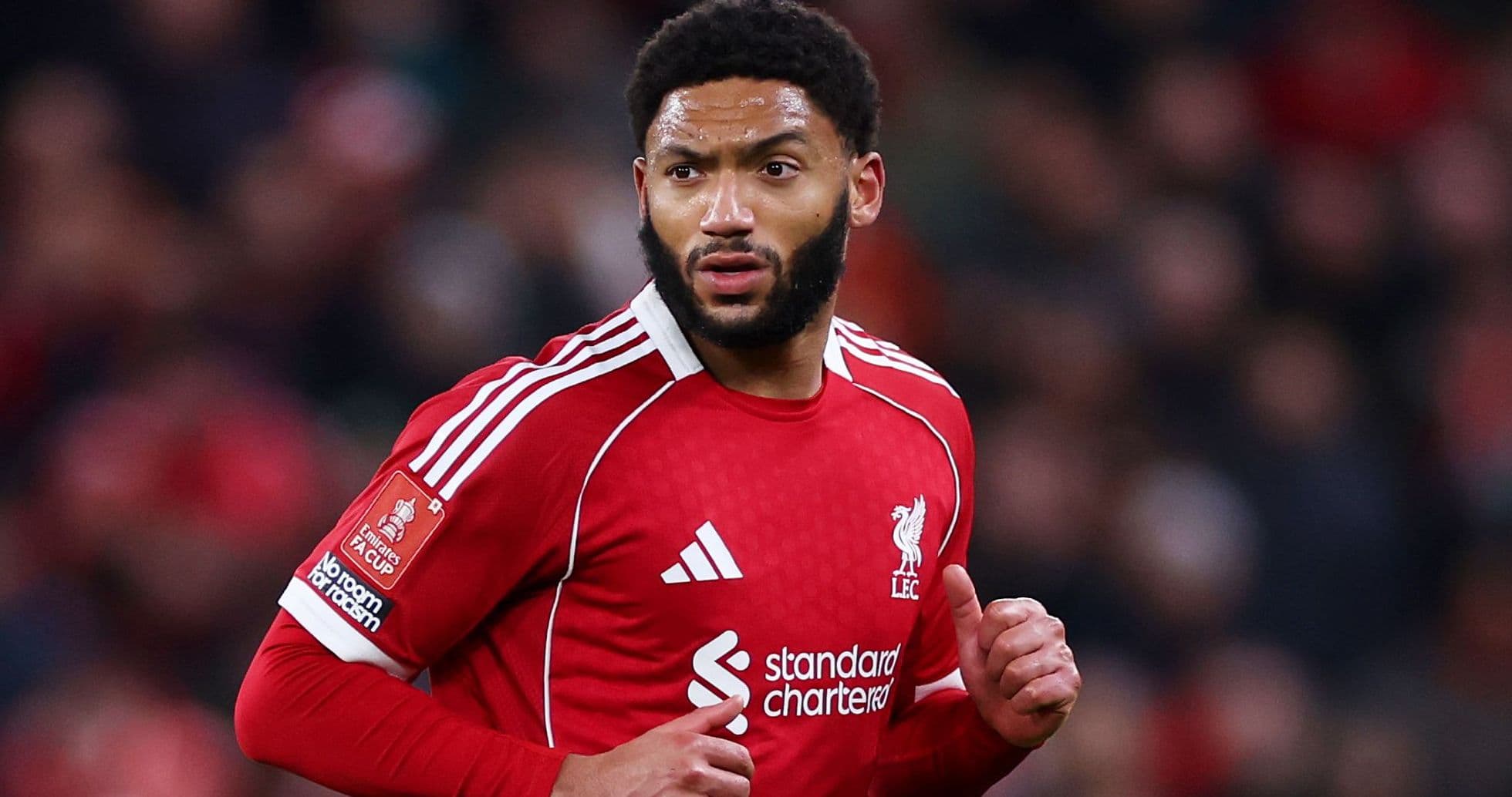 Player in Liverpool kit during a match Player in Liverpool kit during a match