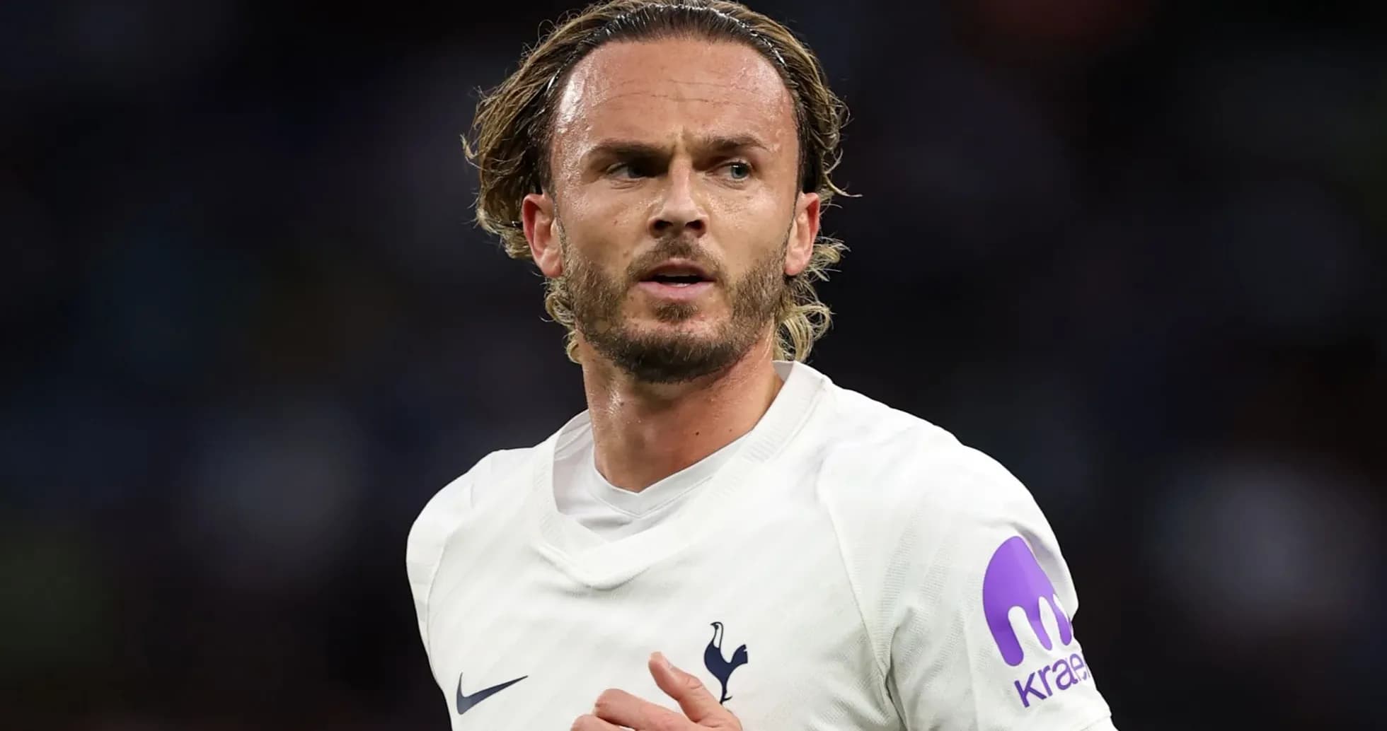 Player wearing Tottenham kit during match action Player wearing Tottenham kit during match action