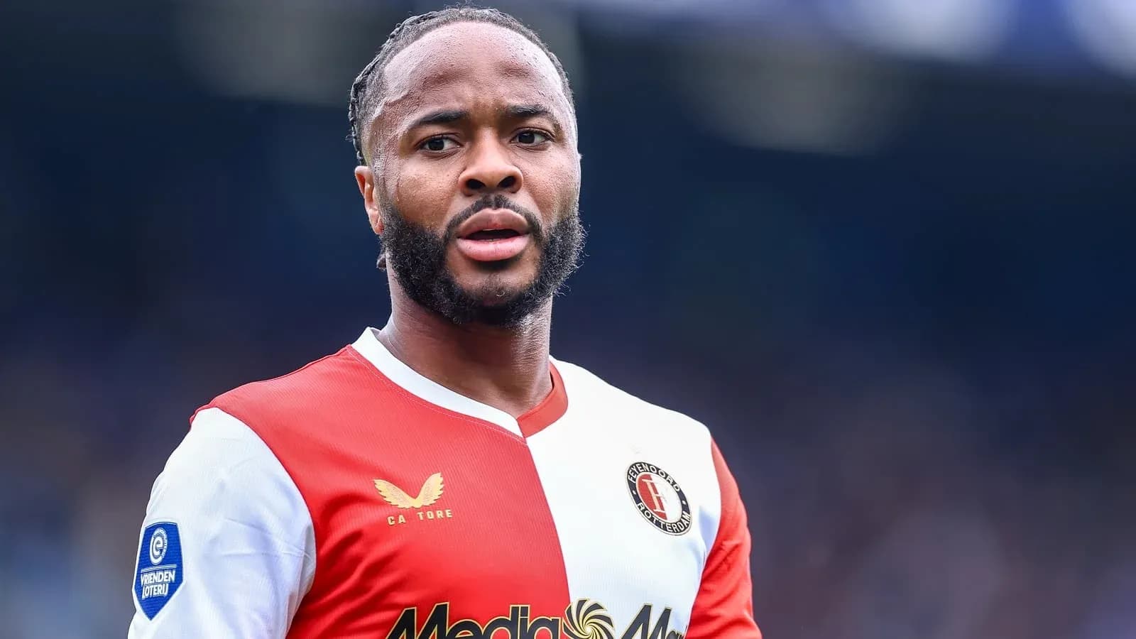 Player wearing Feyenoord jersey during match Player wearing Feyenoord jersey during match