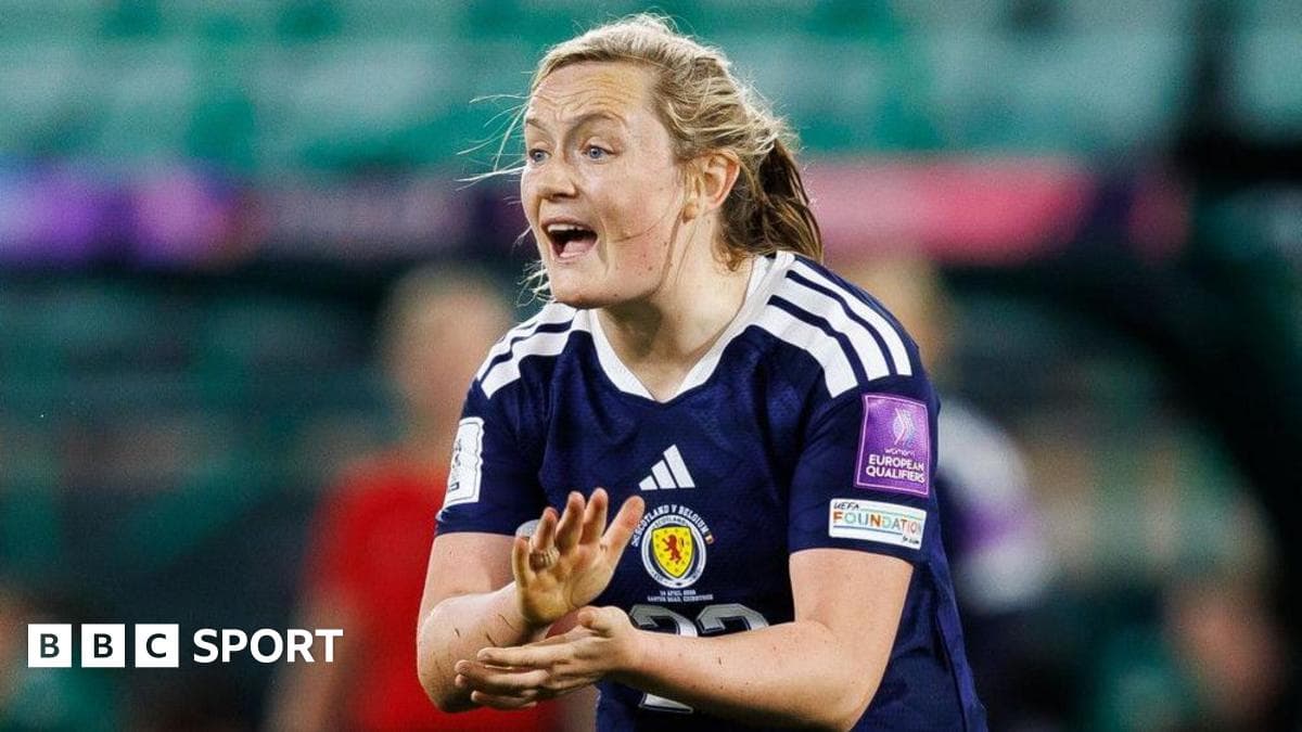 Player gesturing during UEFA Women's Euro qualifier Player gesturing during UEFA Women's Euro qualifier