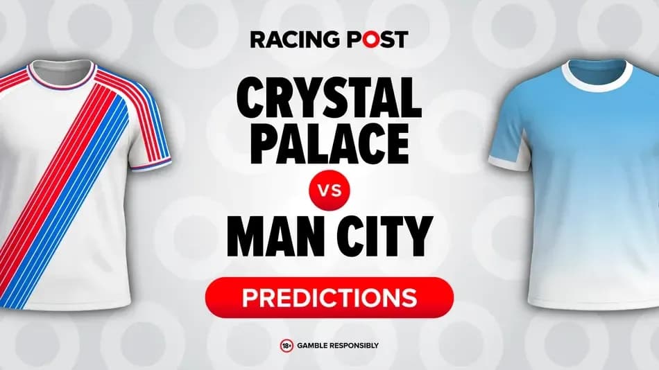 Crystal Palace and Man City jersey predictions graphic Crystal Palace and Man City jersey predictions graphic