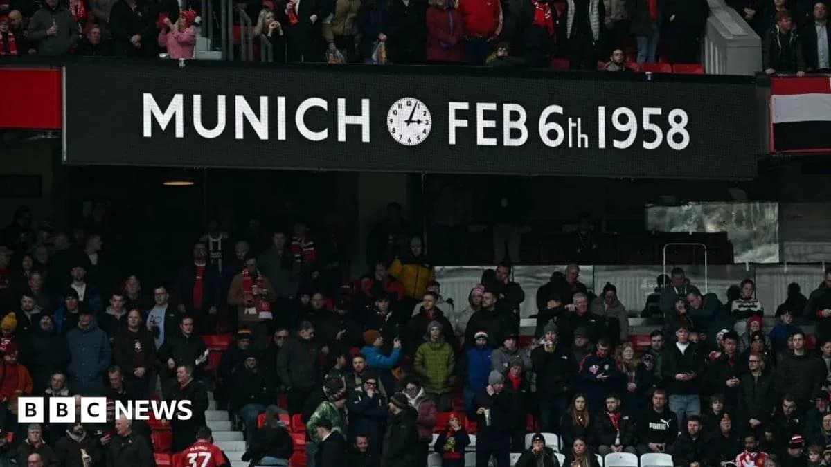 Tribute display for Munich air disaster anniversary Tribute display for Munich air disaster anniversary