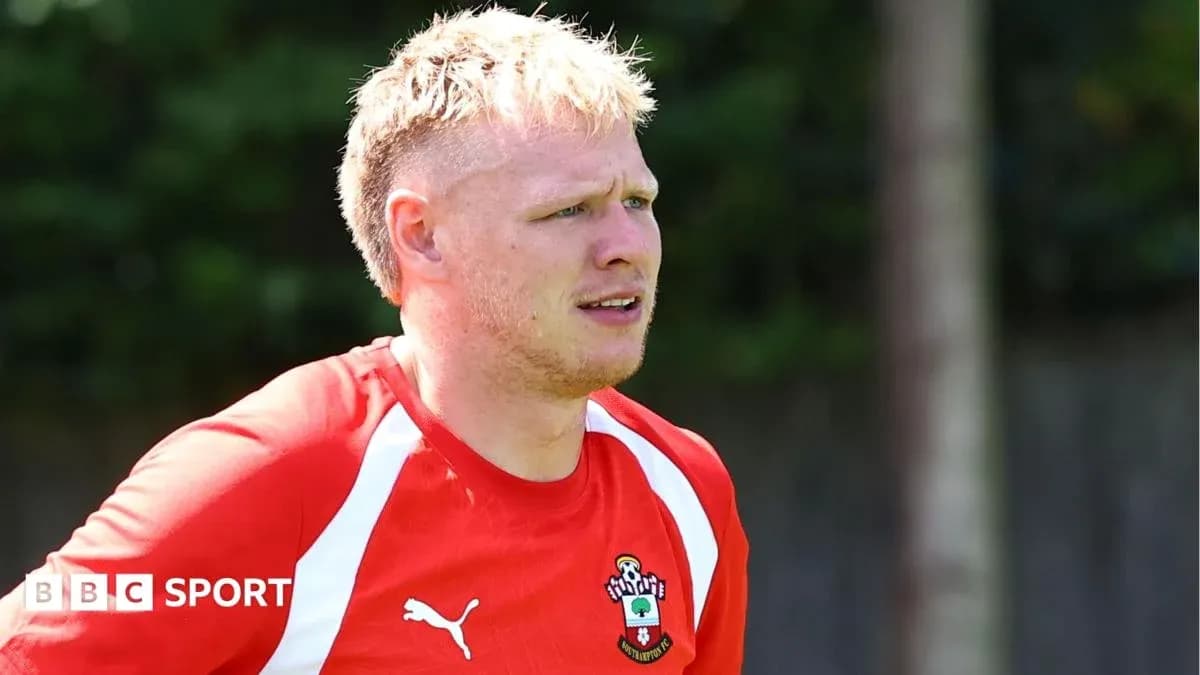 Player in training kit at Southampton FC training ground Player in training kit at Southampton FC training ground