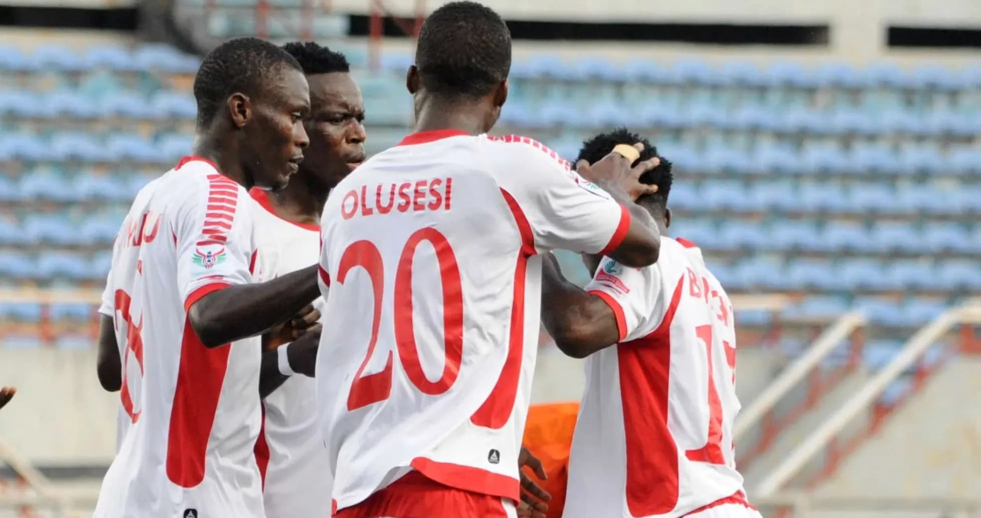 Kun Khalifat FC players celebrating a goal Kun Khalifat FC players celebrating a goal
