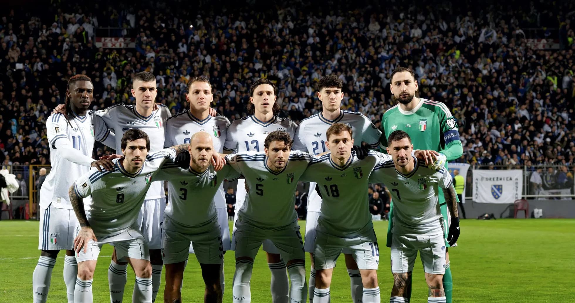 Italy national football team posing before a match Italy national football team posing before a match