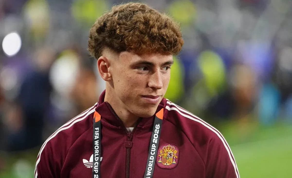 Player wearing Spain kit at FIFA World Cup 2026 Player wearing Spain kit at FIFA World Cup 2026