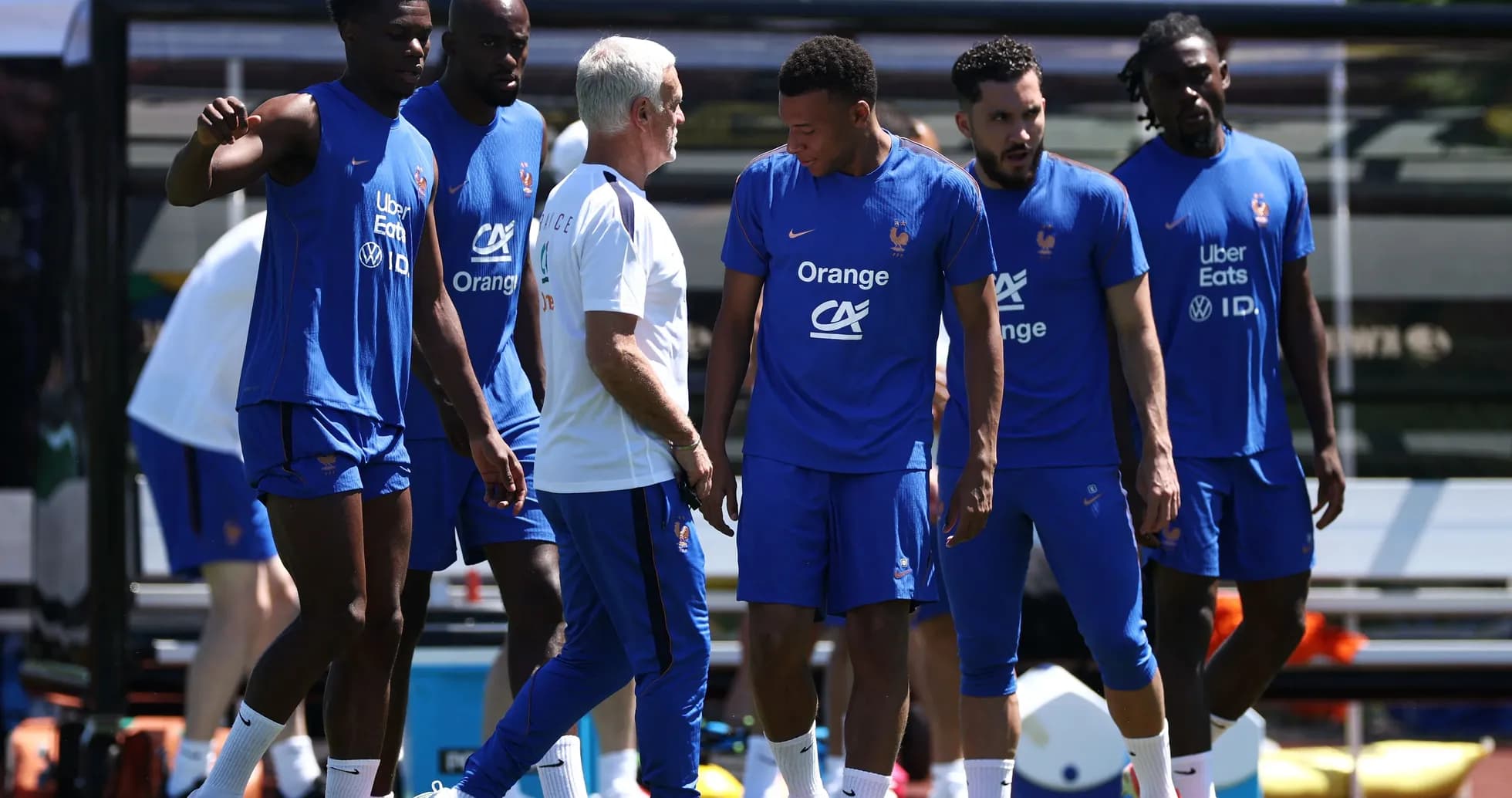France national team players during training session France national team players during training session