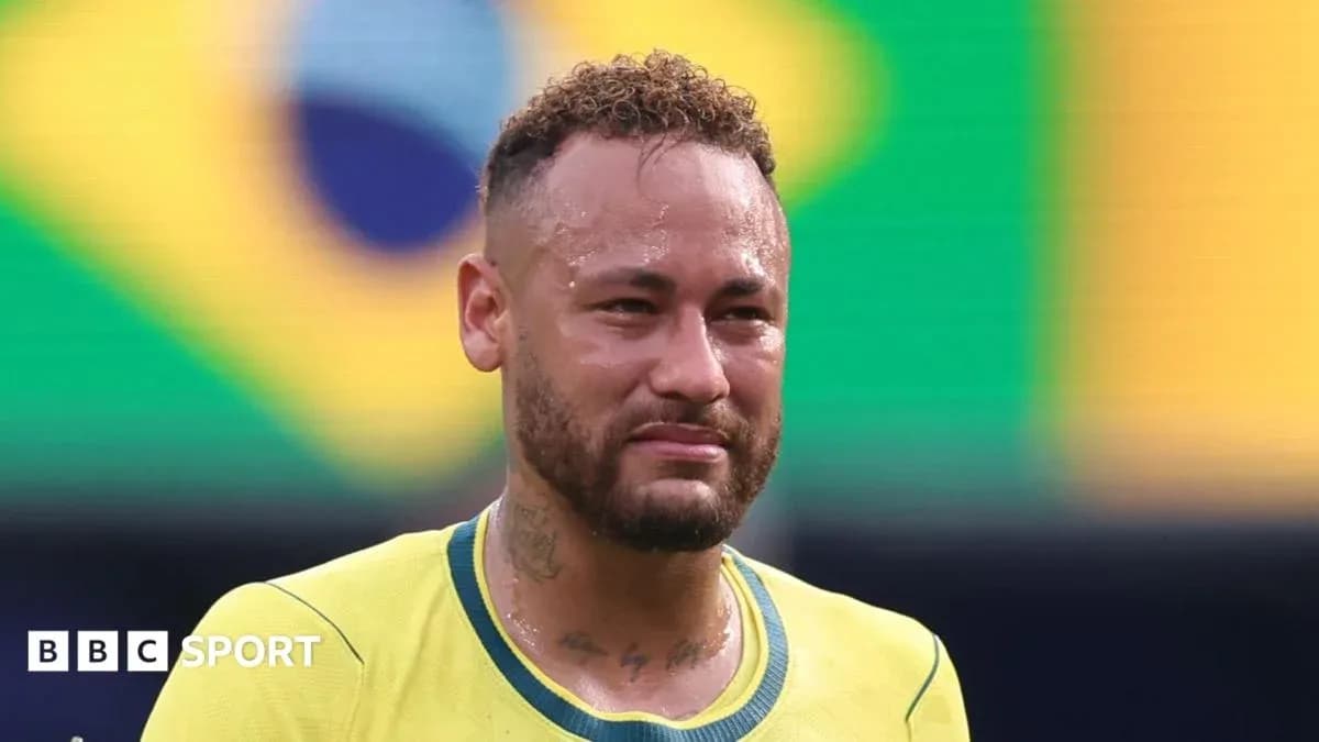 Player in Brazil jersey with emotional expression Player in Brazil jersey with emotional expression