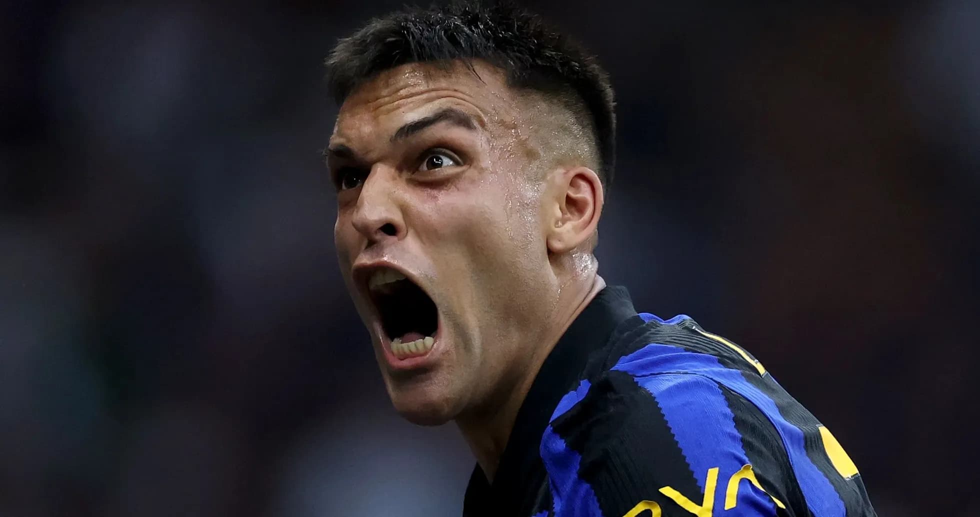 Player celebrating a goal with intense expression Player celebrating a goal with intense expression