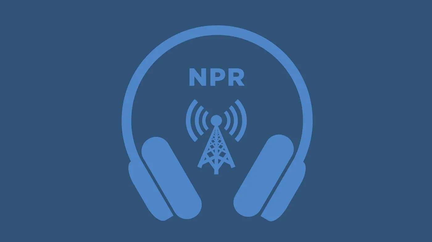 NPR logo with headphones and broadcast tower graphic NPR logo with headphones and broadcast tower graphic