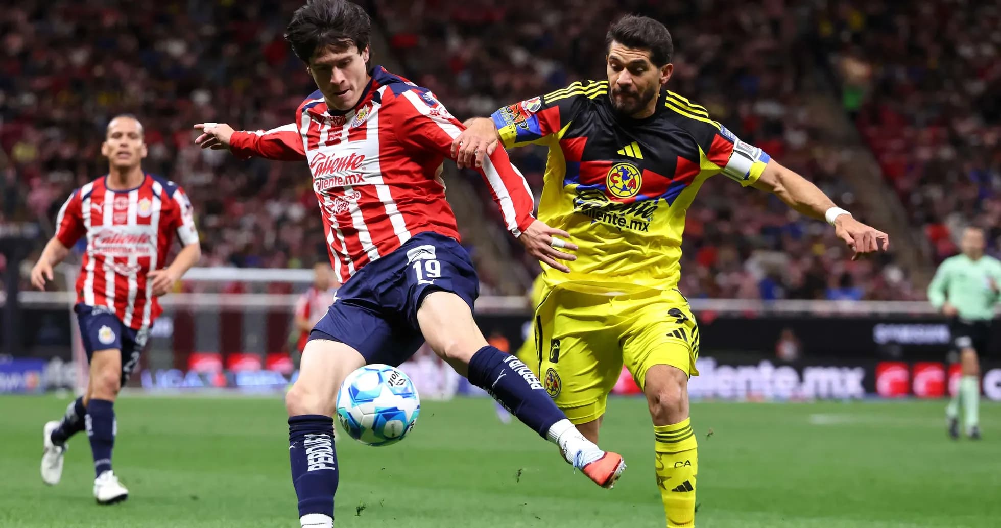 Club America vs Guadalajara Chivas match action Club America vs Guadalajara Chivas match action