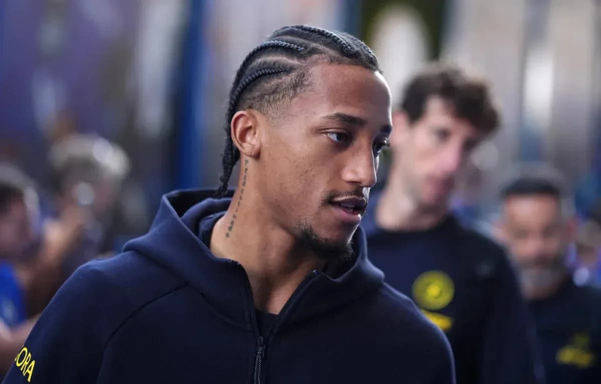 Player walking in team tracksuit before match Player walking in team tracksuit before match