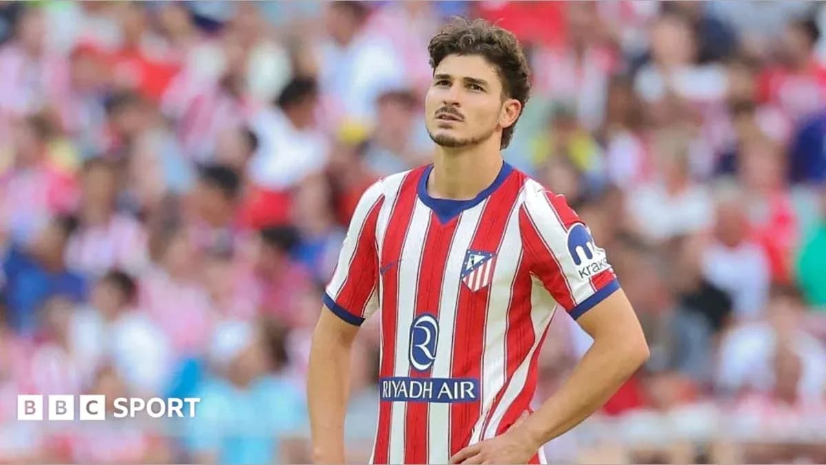 Atletico Madrid player on field during match Atletico Madrid player on field during match