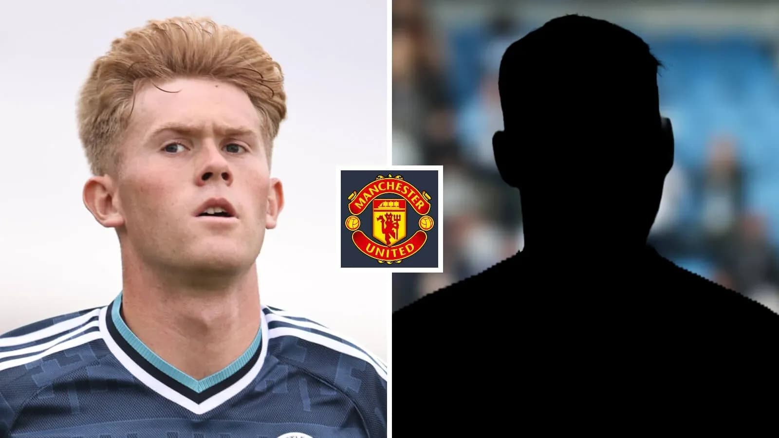 Player in Manchester United kit with logo Player in Manchester United kit with logo