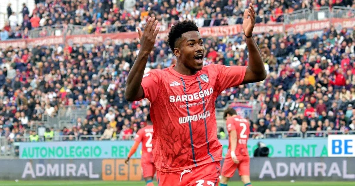 Player celebrating during a football match Player celebrating during a football match