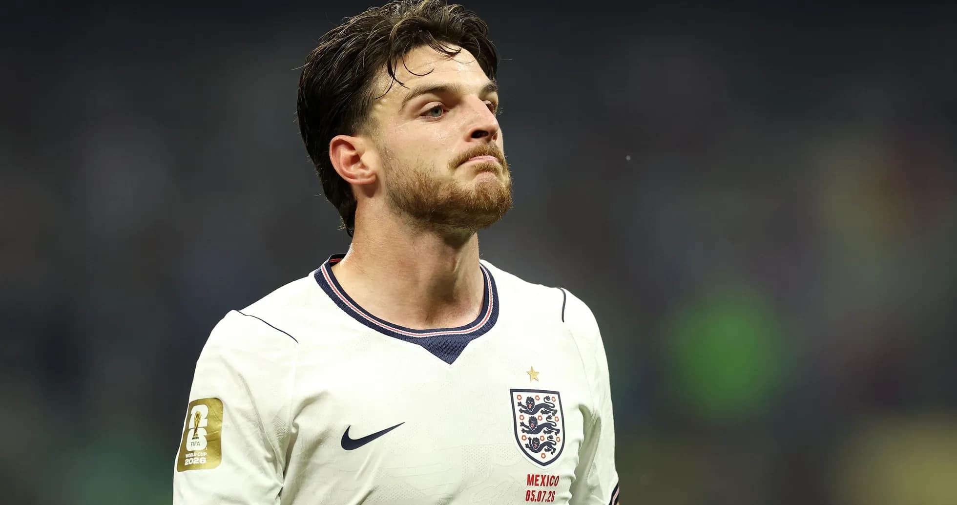 Player wearing England kit during a match Player wearing England kit during a match
