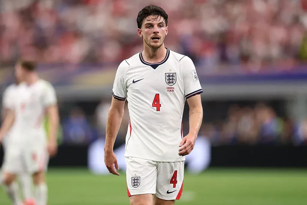 Player walking on field during international match Player walking on field during international match