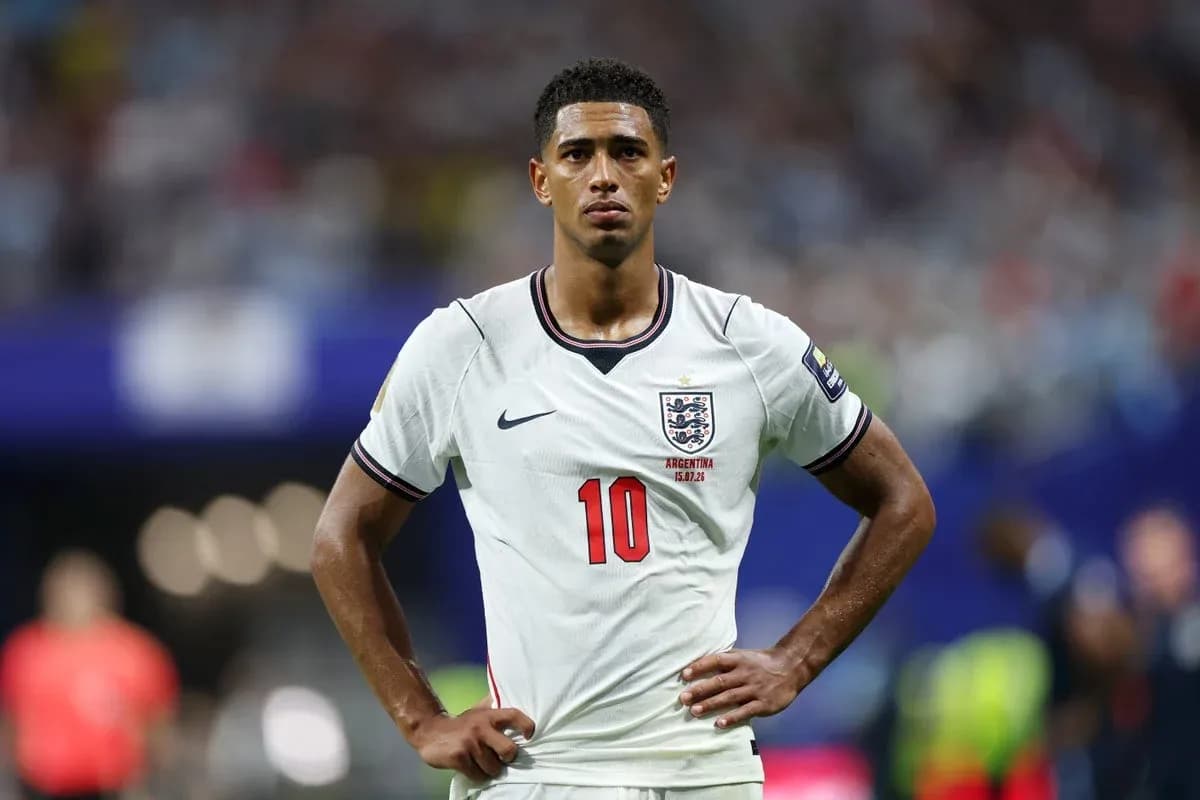 Player in England kit during a match Player in England kit during a match