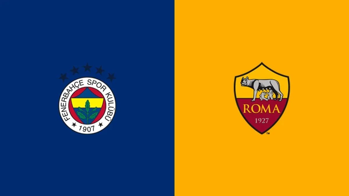 Logos of Fenerbahçe and AS Roma clubs Logos of Fenerbahçe and AS Roma clubs