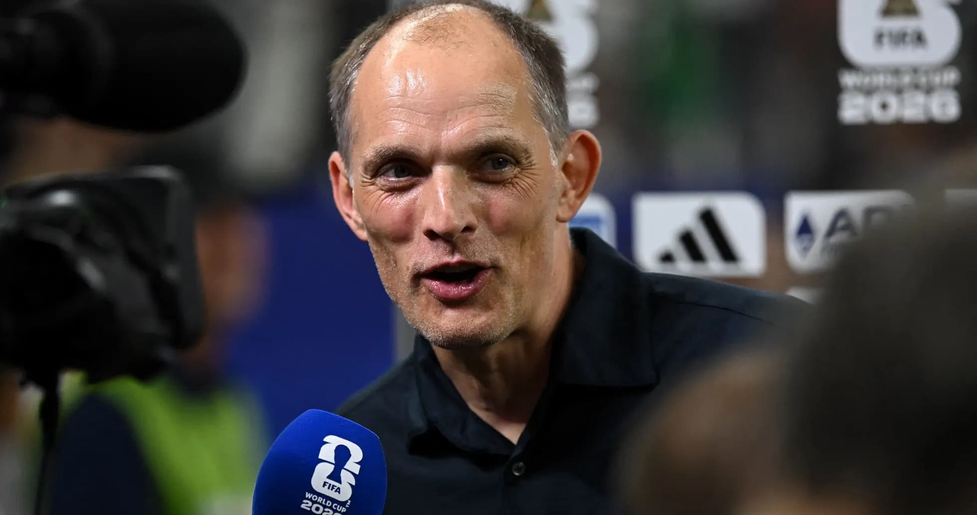 Coach speaking during FIFA World Cup 2026 interview Coach speaking during FIFA World Cup 2026 interview