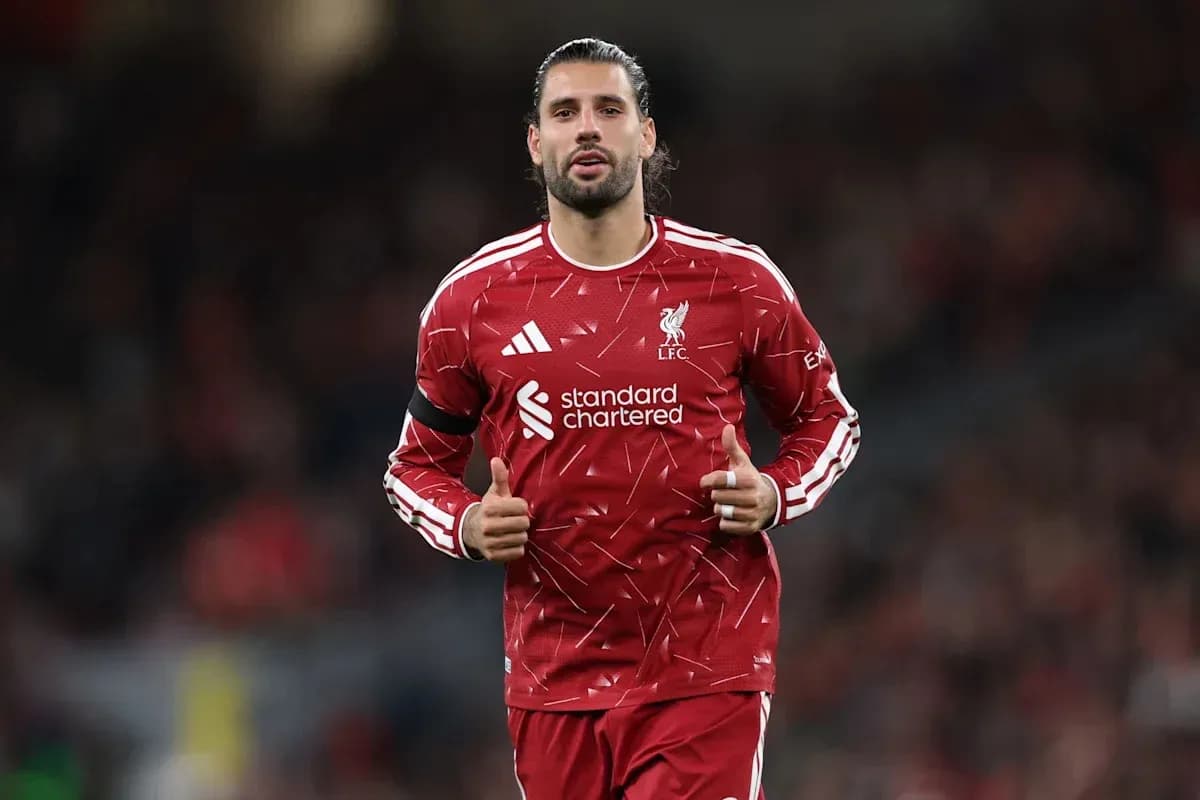 Player warming up in Liverpool training kit Player warming up in Liverpool training kit