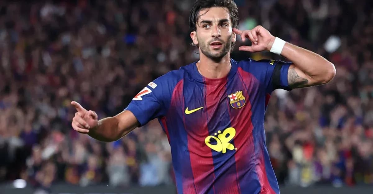 Barcelona player celebrating a goal at Camp Nou Barcelona player celebrating a goal at Camp Nou