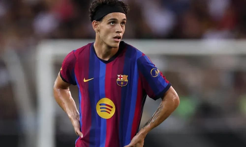 Player wearing Barcelona kit during a match Player wearing Barcelona kit during a match