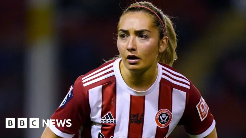 Player wearing Sheffield United kit during match Player wearing Sheffield United kit during match