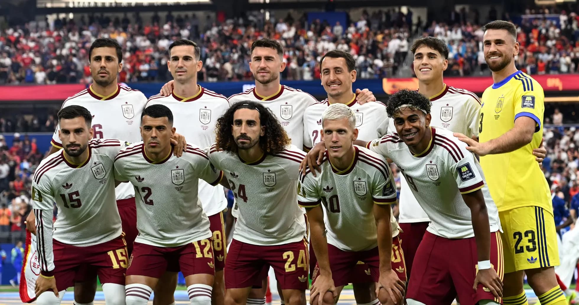 Spain national football team posing for group photo Spain national football team posing for group photo